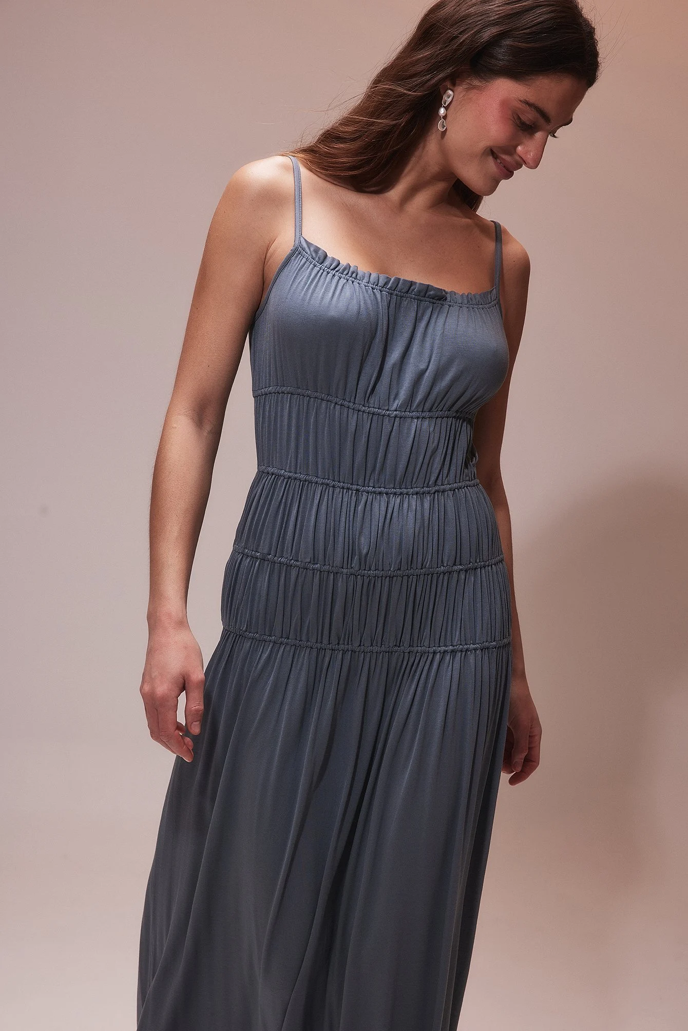 Rouched Midi Dress