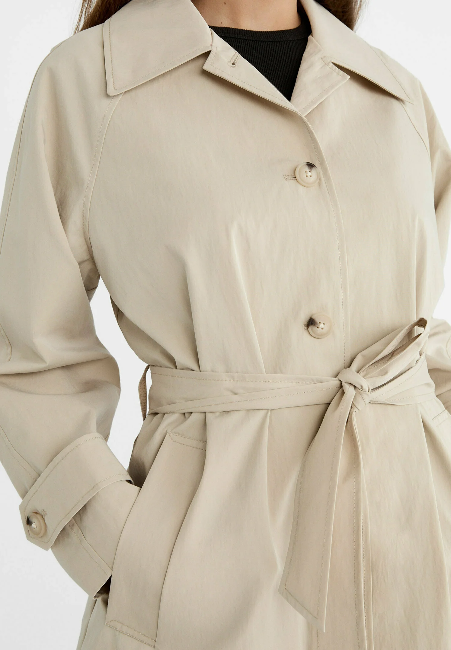 Stradivarius FLUYENDO CON PESTAÑAS - Trench