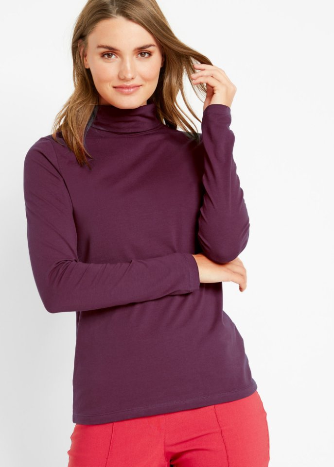 Langarmshirt mit Rollkragen (2er Pack)