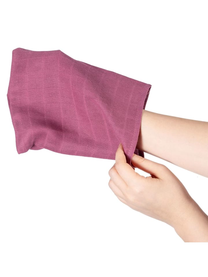 Makian Mull-Waschhandschuh 8er Pack 15 x 20 cm - Orchidee in rosa,lila günstig kaufen onesize