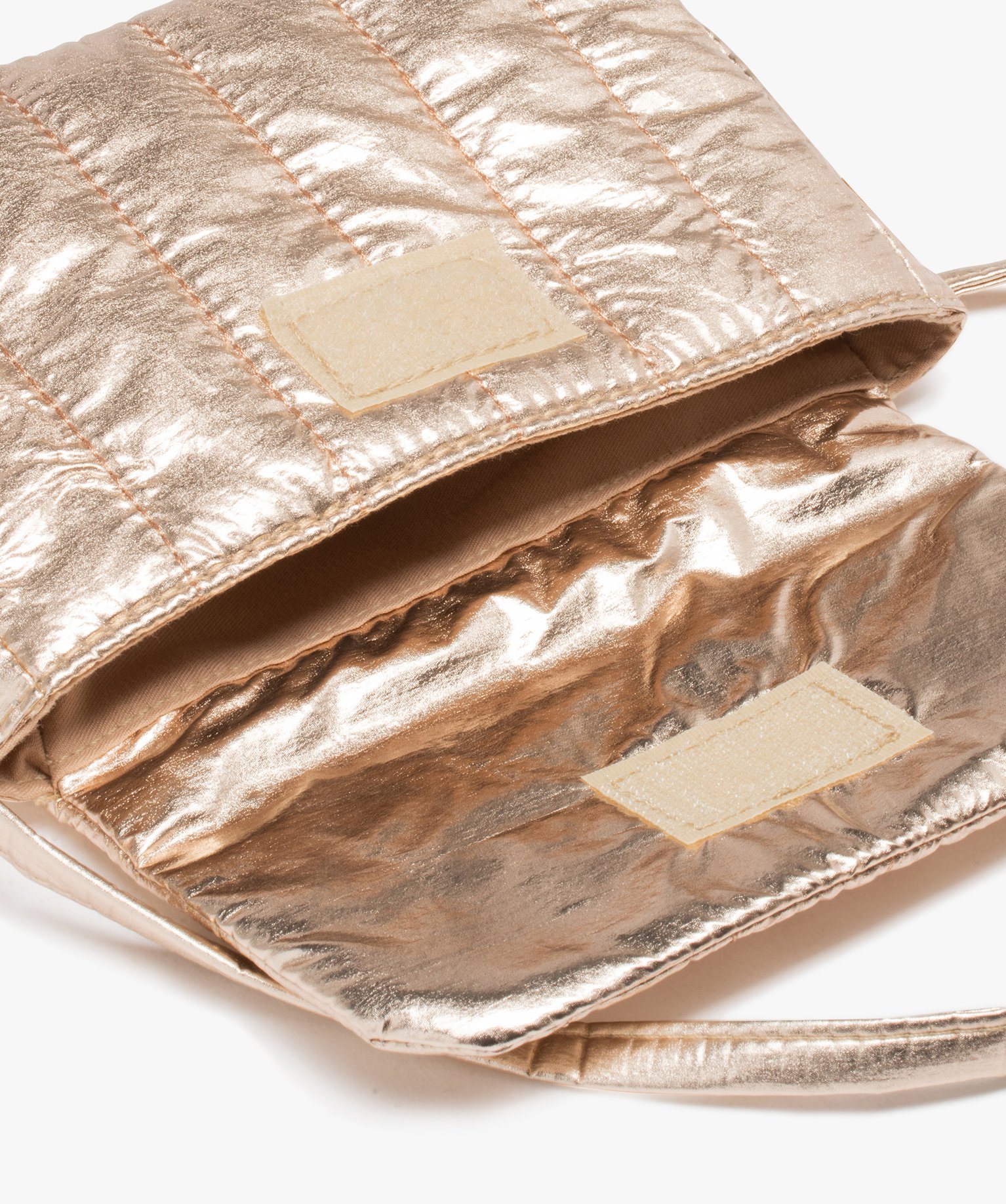 Sac besace compact et matelassé fille or | GEMO
