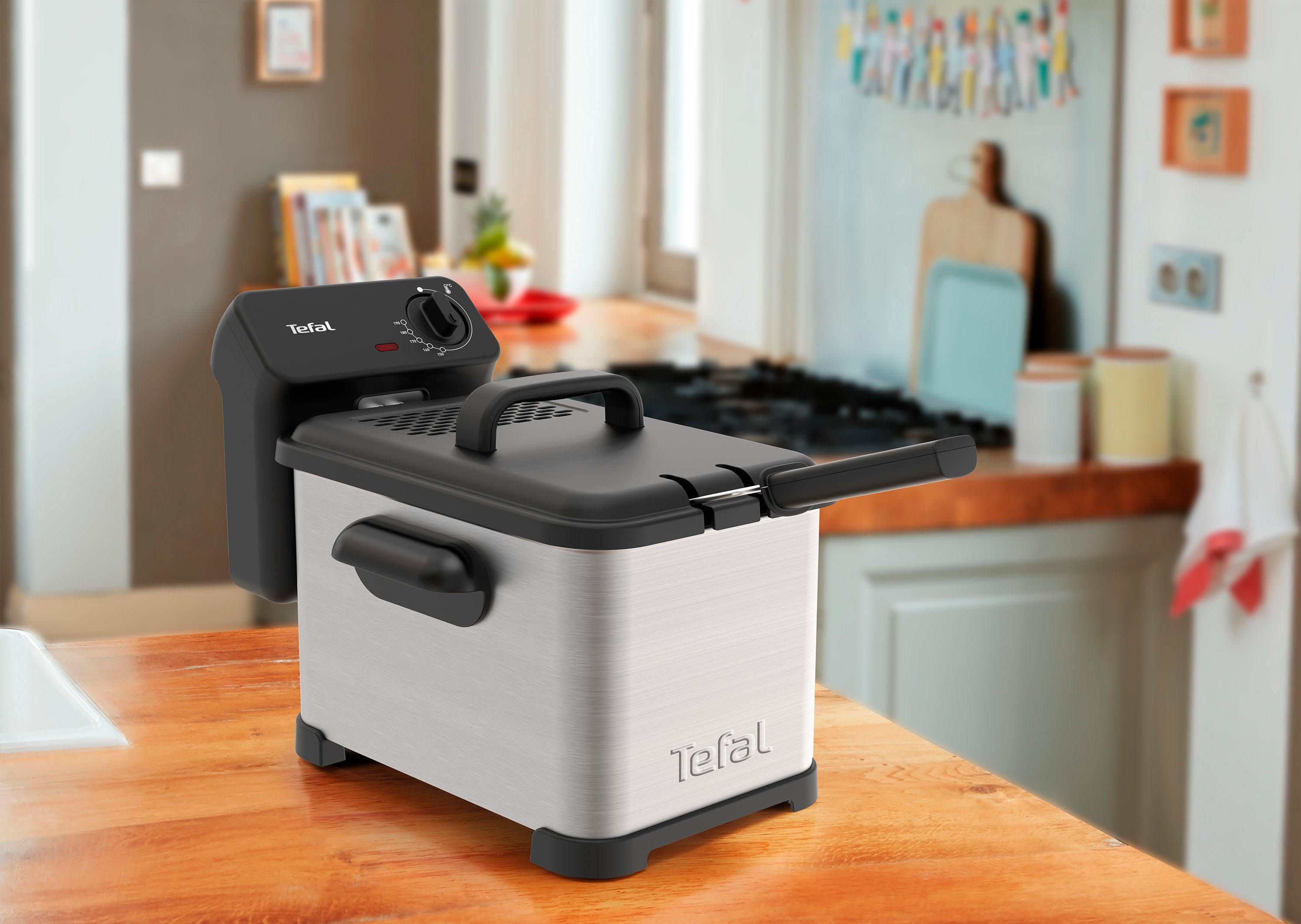 Tefal Fritteuse FR5030 Family Pro Access, 3000 W, 4 L, mit Öl, Ölbehälter herausnehmbar, Kühlzonen-Technologie