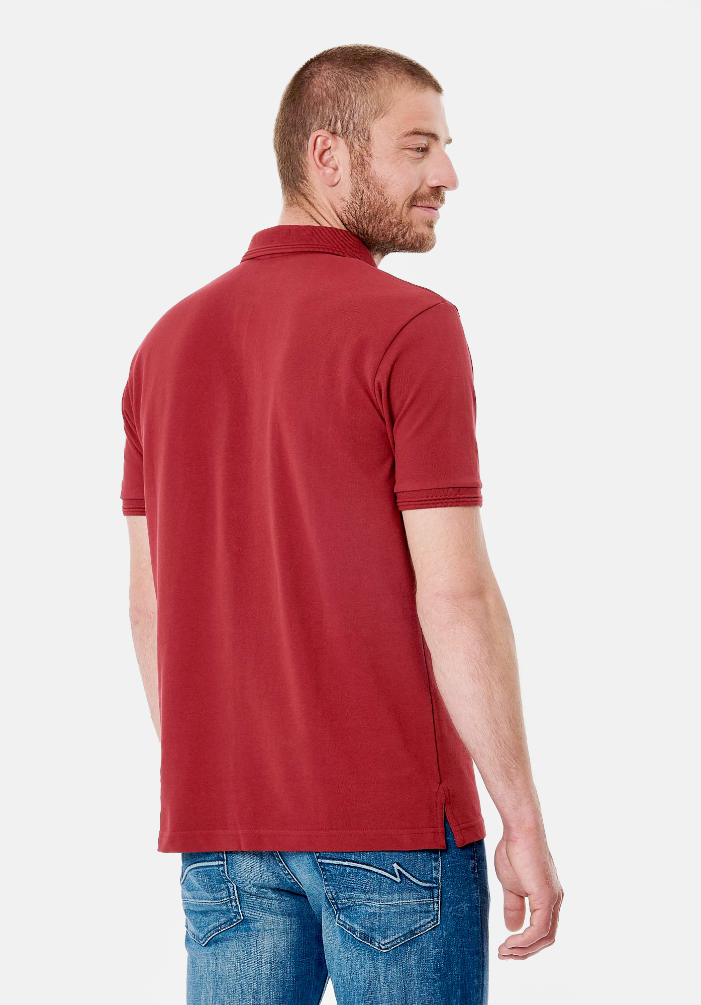 CORTO  Polo bordeaux homme 100% coton bio