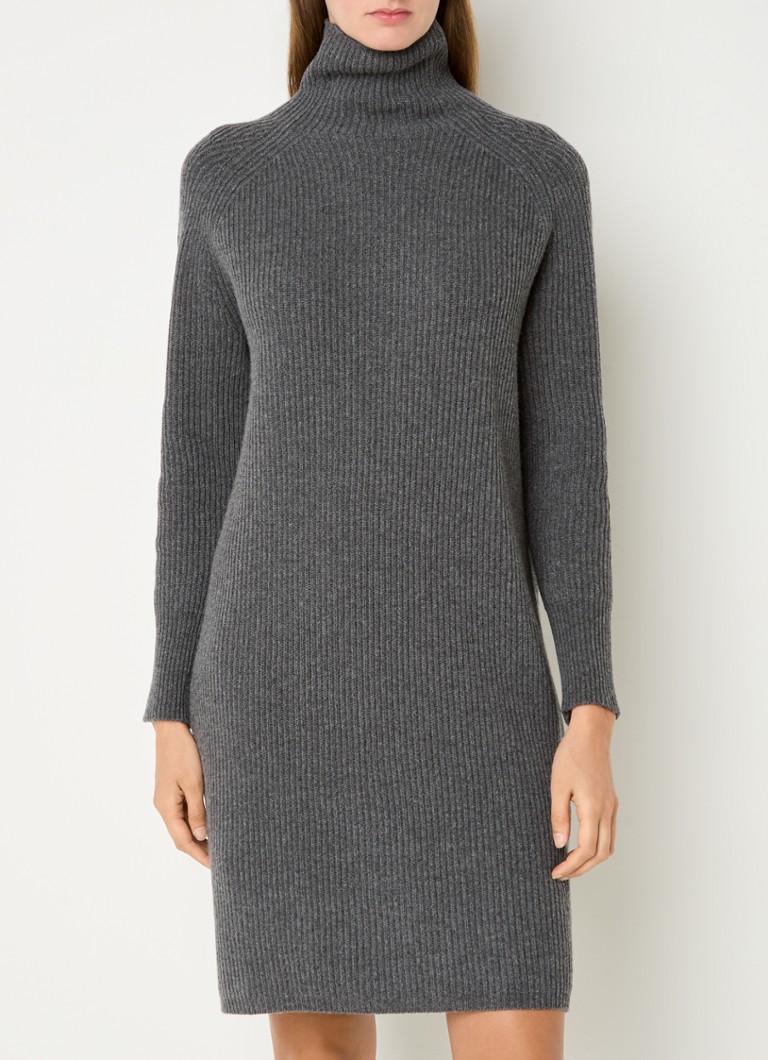 MaxMara Ebridi geripptes Mini-Strickkleid aus Kaschmir-Wollmischung