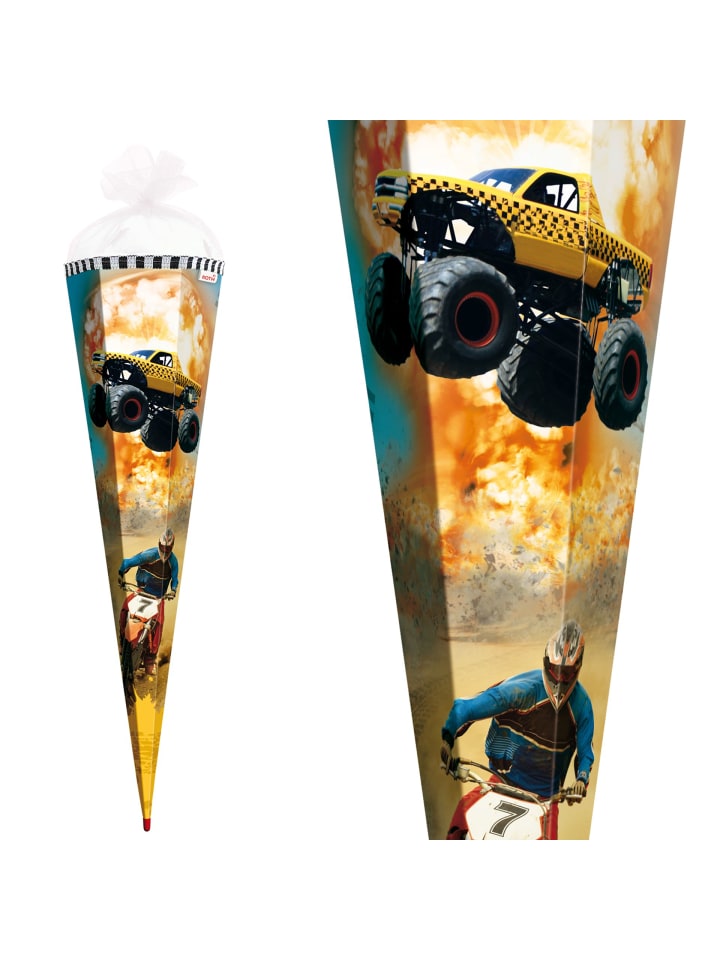 ROTH Schultüte groß Monstertruck 85 cm in Orange günstig kaufen onesize