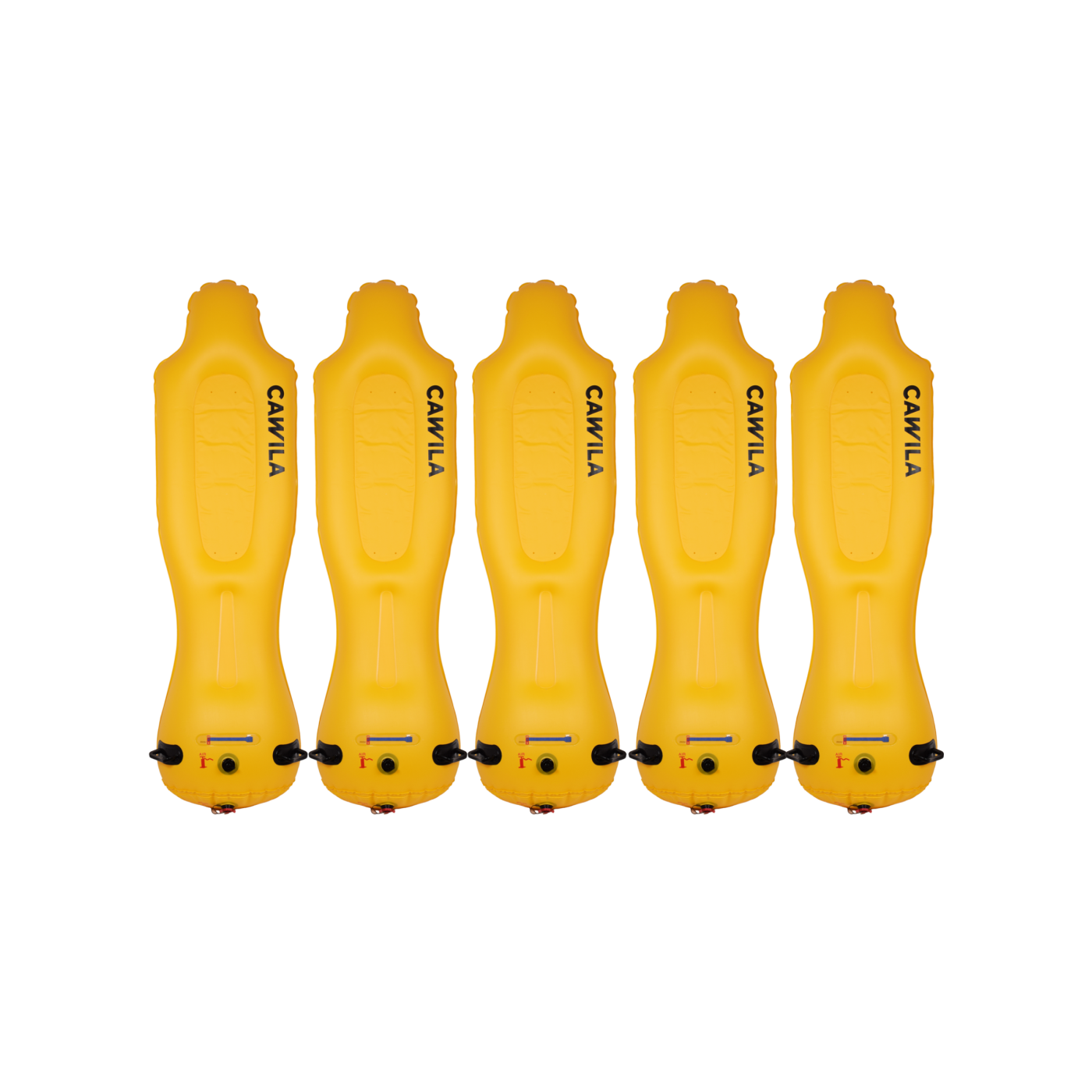 Cawila LIGA Airdummies | 5er Set | 1,65 | Gelb | Inkl. Tasche und Pumpe