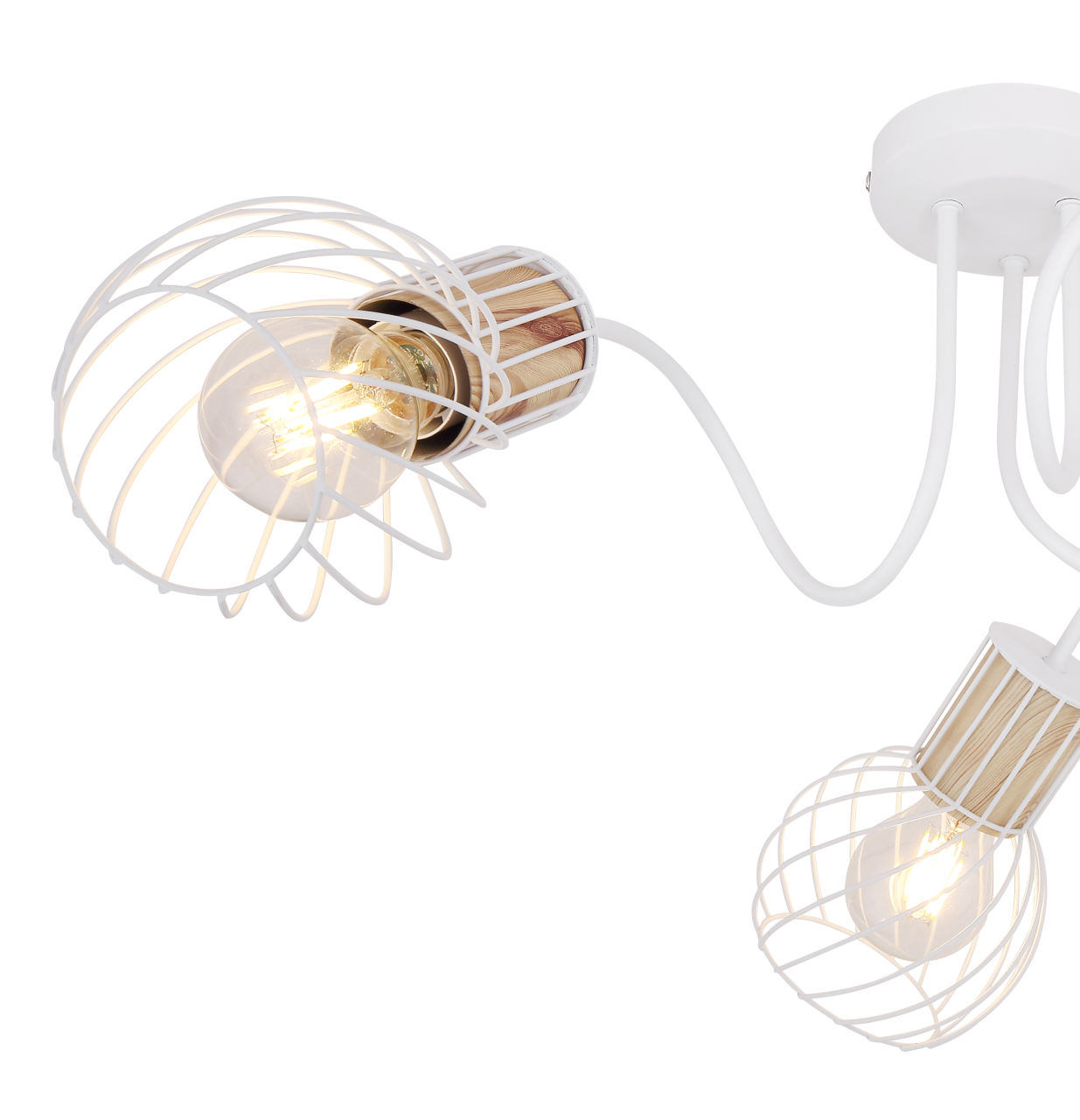 Globo Lighting - LUISE - Deckenleuchte Metall weiß, 3x E27