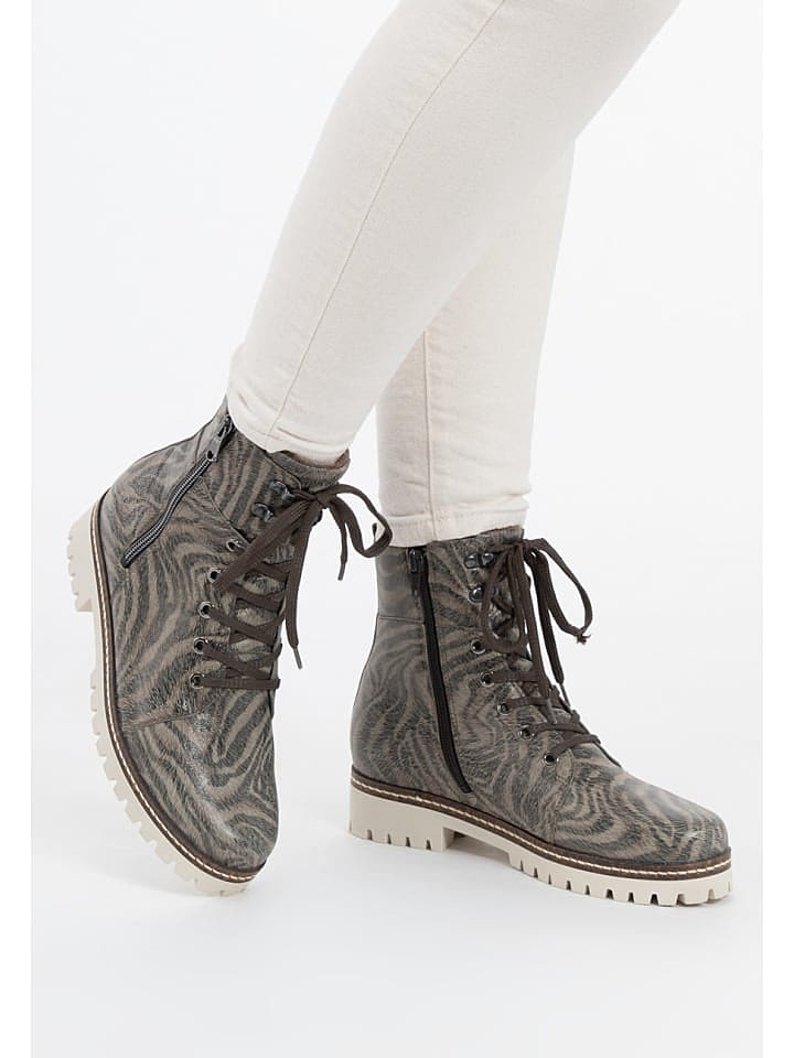 VITAFORM Softnubukleder Stiefeletten in taupe günstig kaufen 42