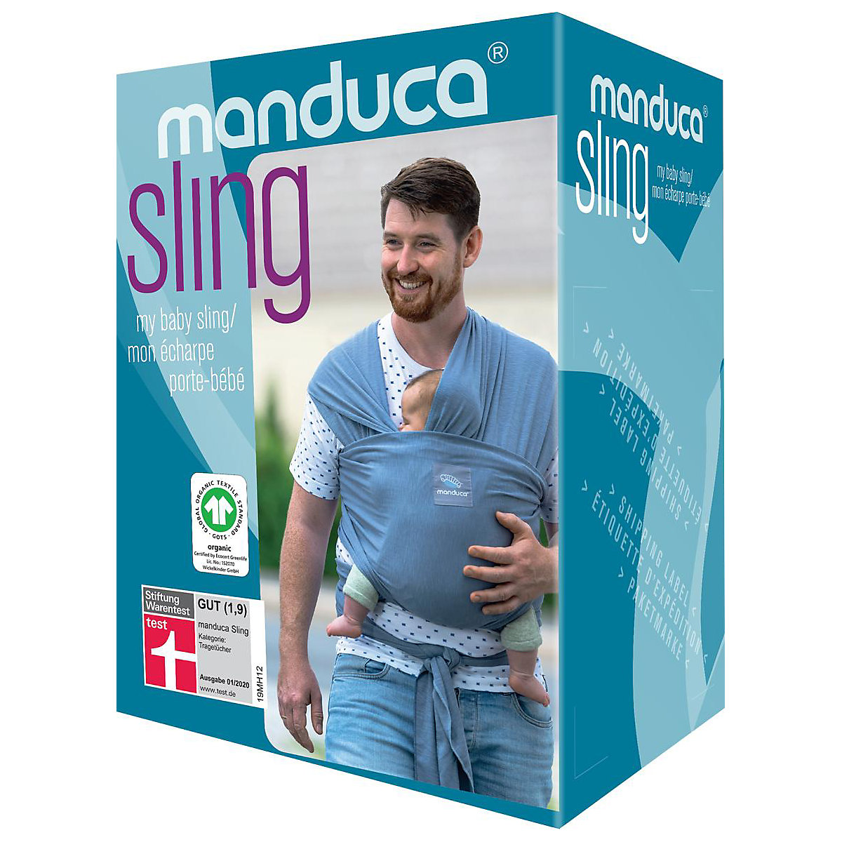 Tragetuch sling, black