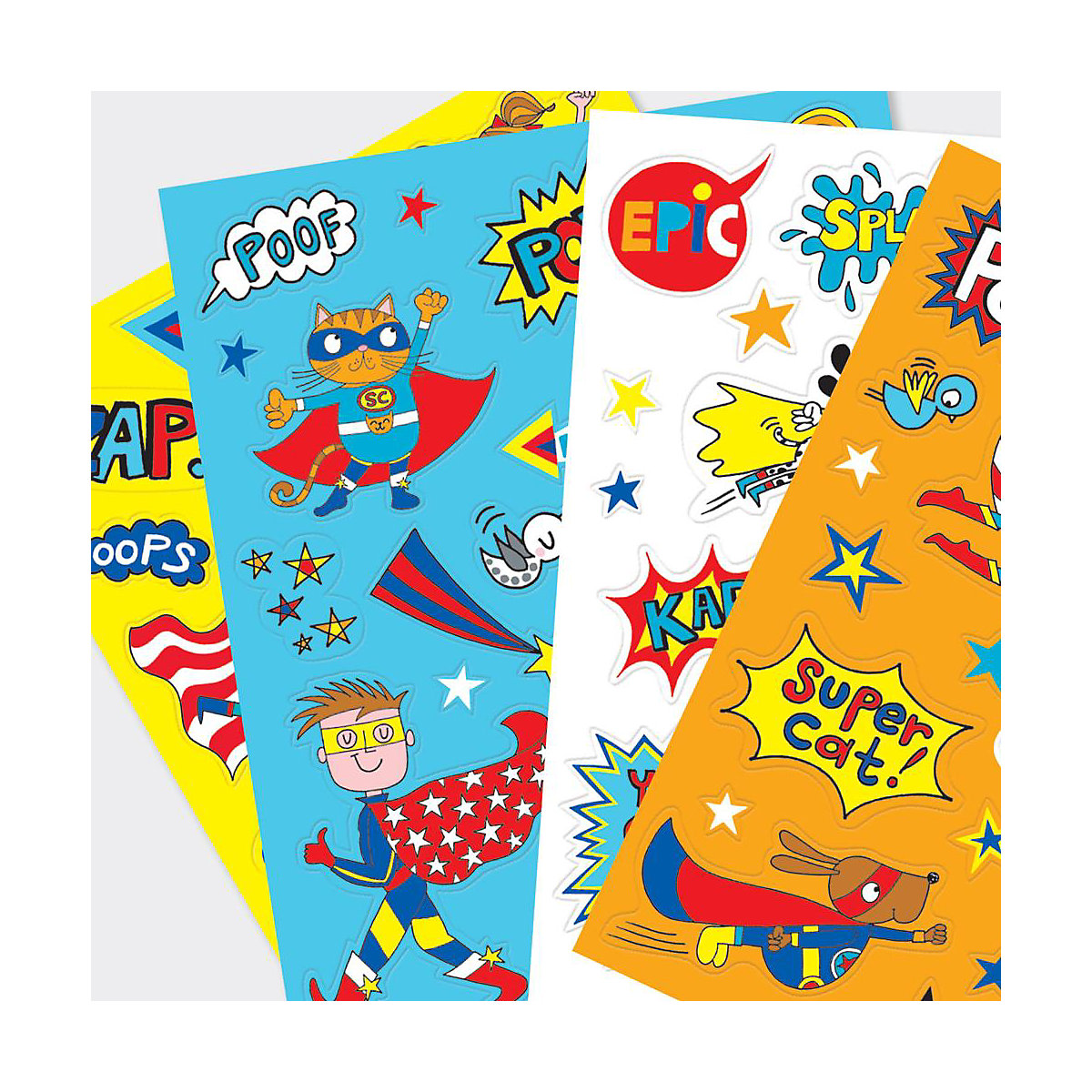 Sticker-Set Superhelden inkl. 80 Sticker, 18 x 13 cm