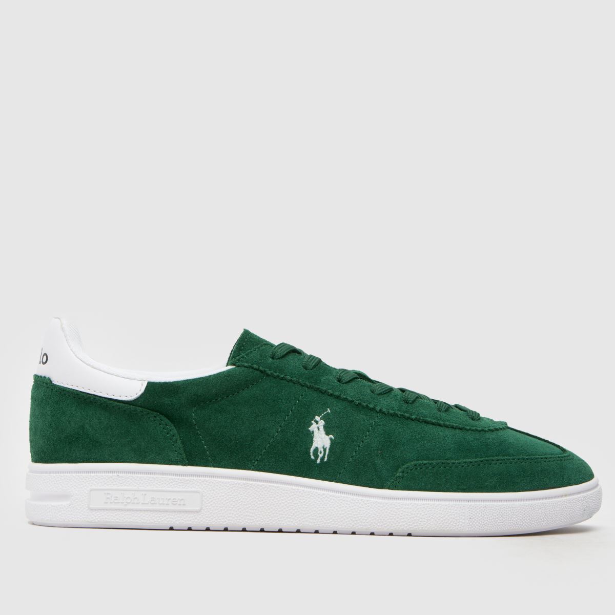 Polo Ralph Lauren – Bedford-sneakers i vitt och grönt