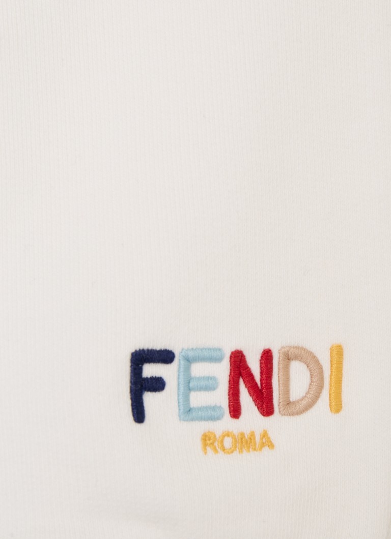 Fendi Tapered fit sweatpants with logo embroidery