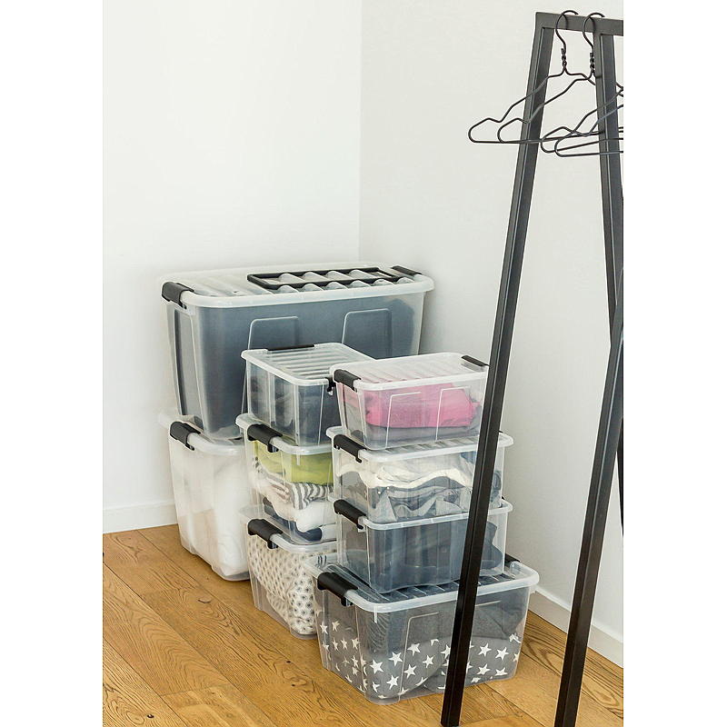 Home Oppbevaringsboks Homebox m/lokk 1,5 liter L20,5x B17 x H7,2 cm