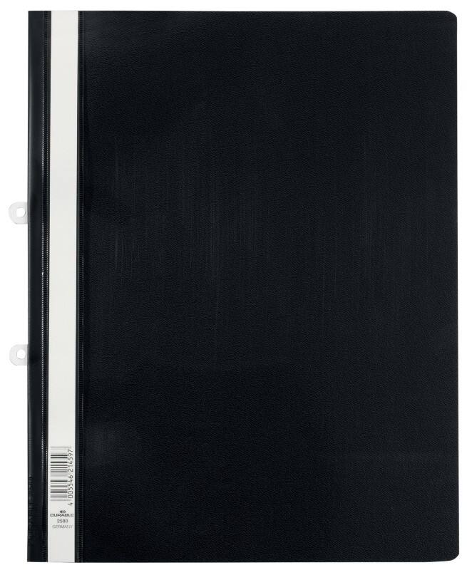 DURABLE Schnellhefter 100 Blatt 2580 DIN A4 Überbreite Schwarz Hartfolie