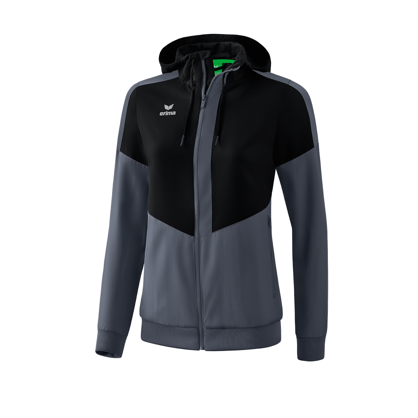 Erima Squad Präsentationsjacke Damen Schwarz Grau