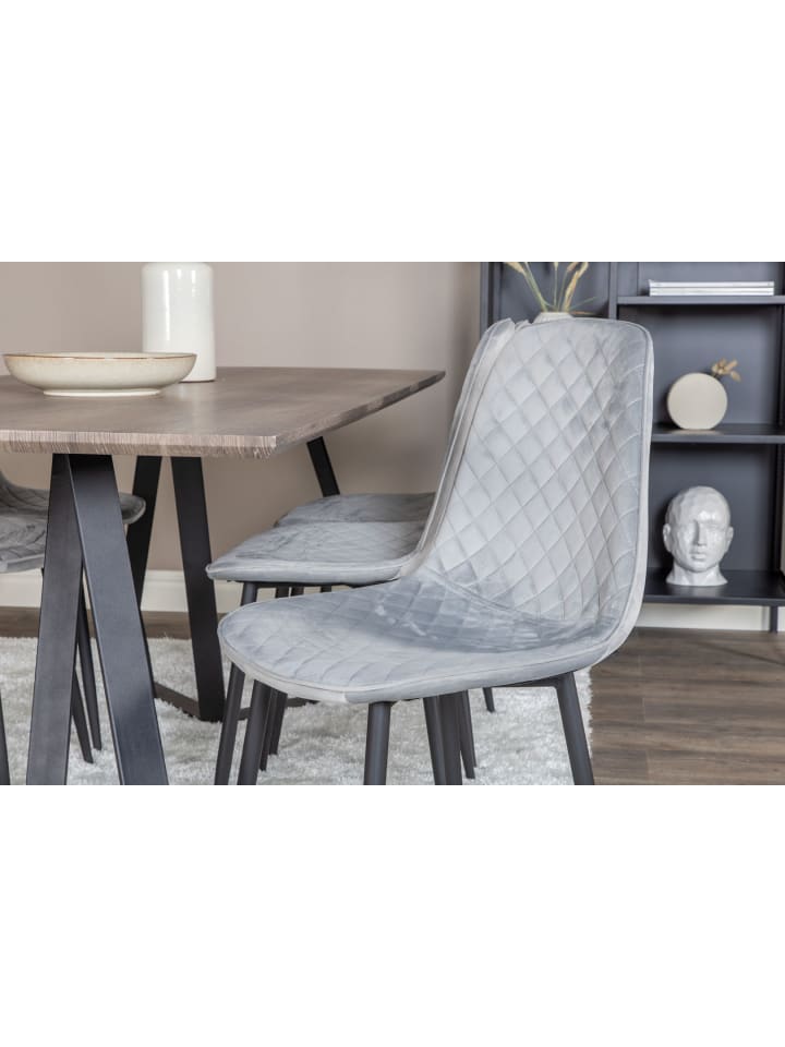 ebuy24 Essgruppe Marina 10 (7-teilig) Grau 90 x 180 cm günstig kaufen onesize
