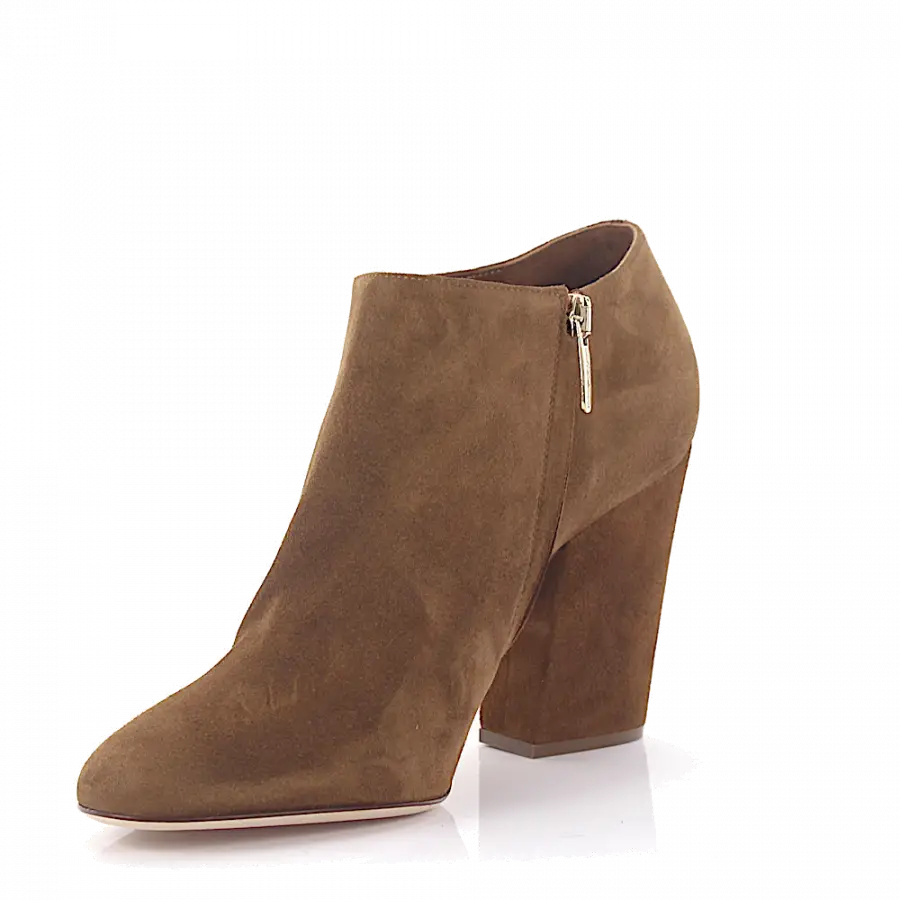 Sergio Rossi - Klassische Stiefeletten A75270 Veloursleder - braun