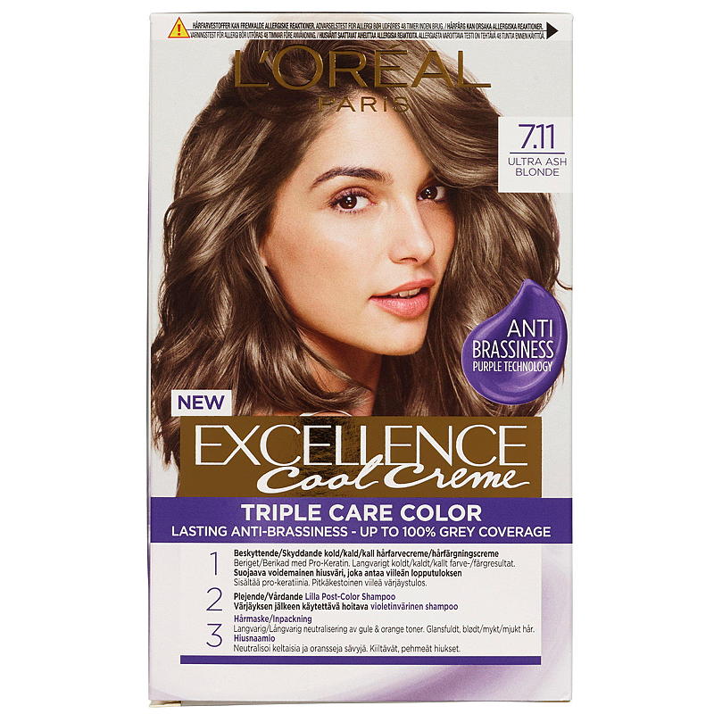 Loreal L'Oréal hårfarge Ash blond Excellence ultra