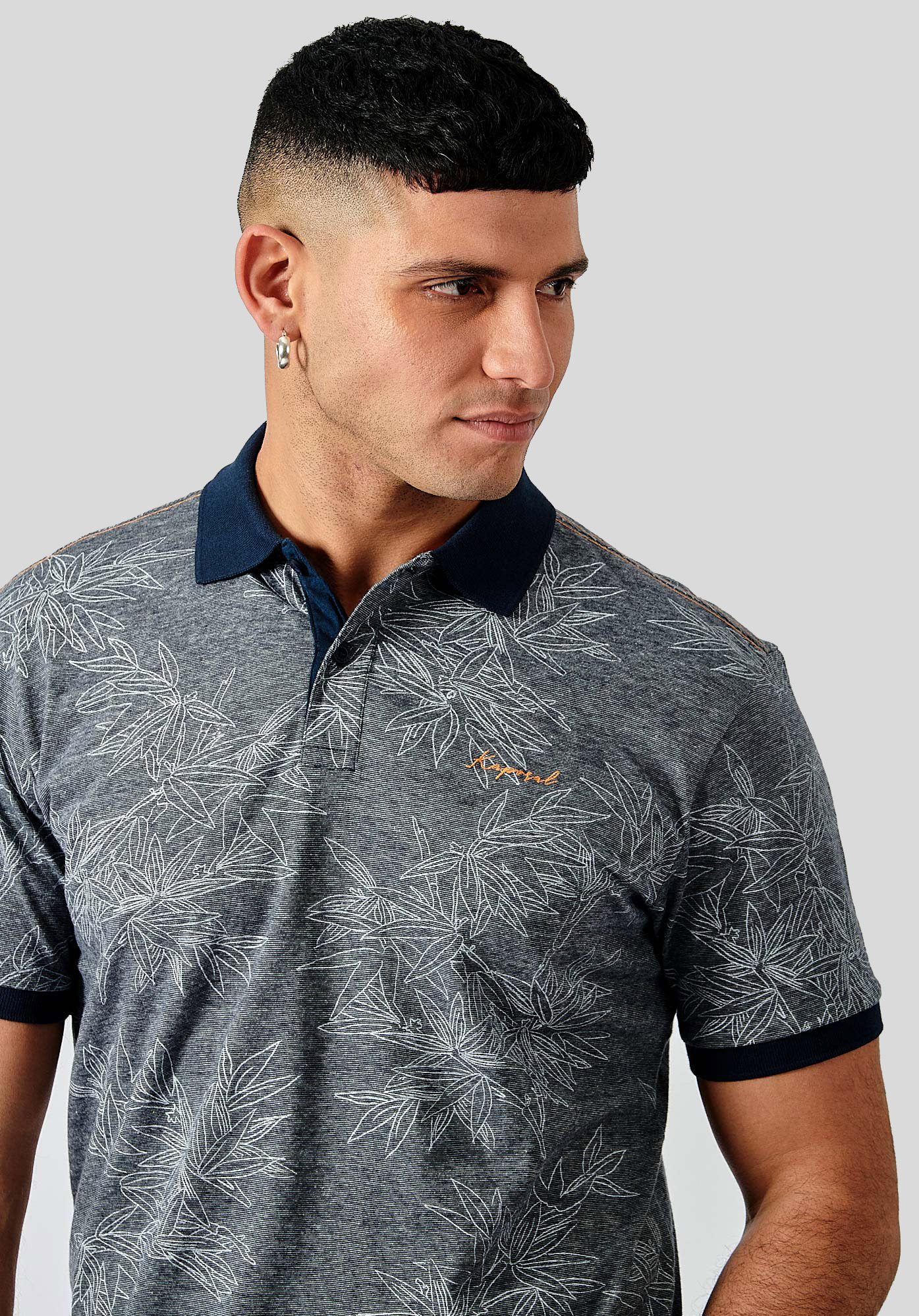 NERRY  Polo bleu homme 100% coton