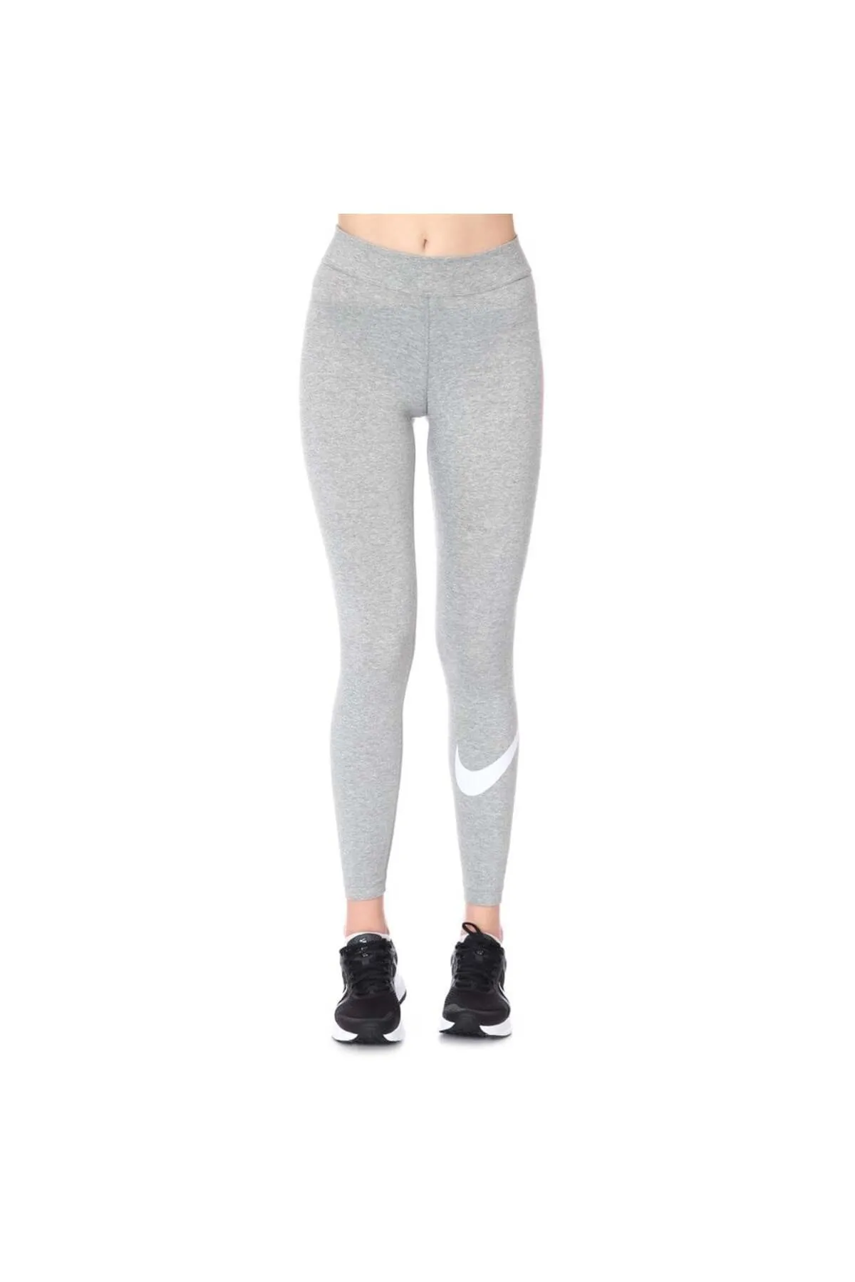 Nike  Sport-Leggings - Grau - Mittlerer Bund