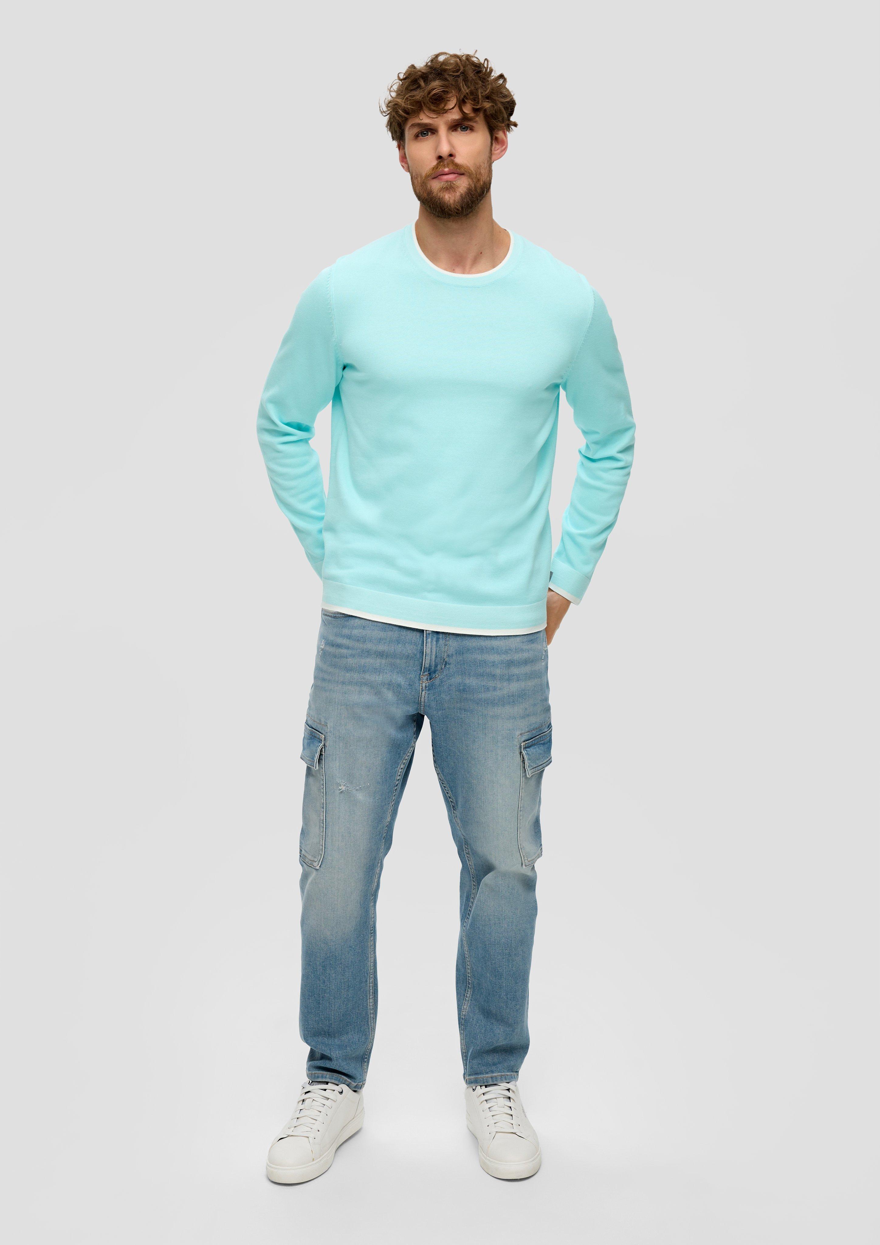 Strickpullover in melierter Optik  2144089-60X0
