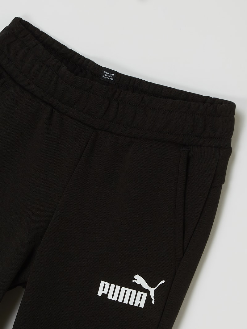 Regular Fit Sweathose mit Logo in schwarz
