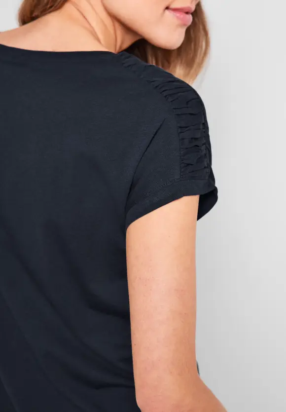CECIL T-Shirt mit Raffdetails