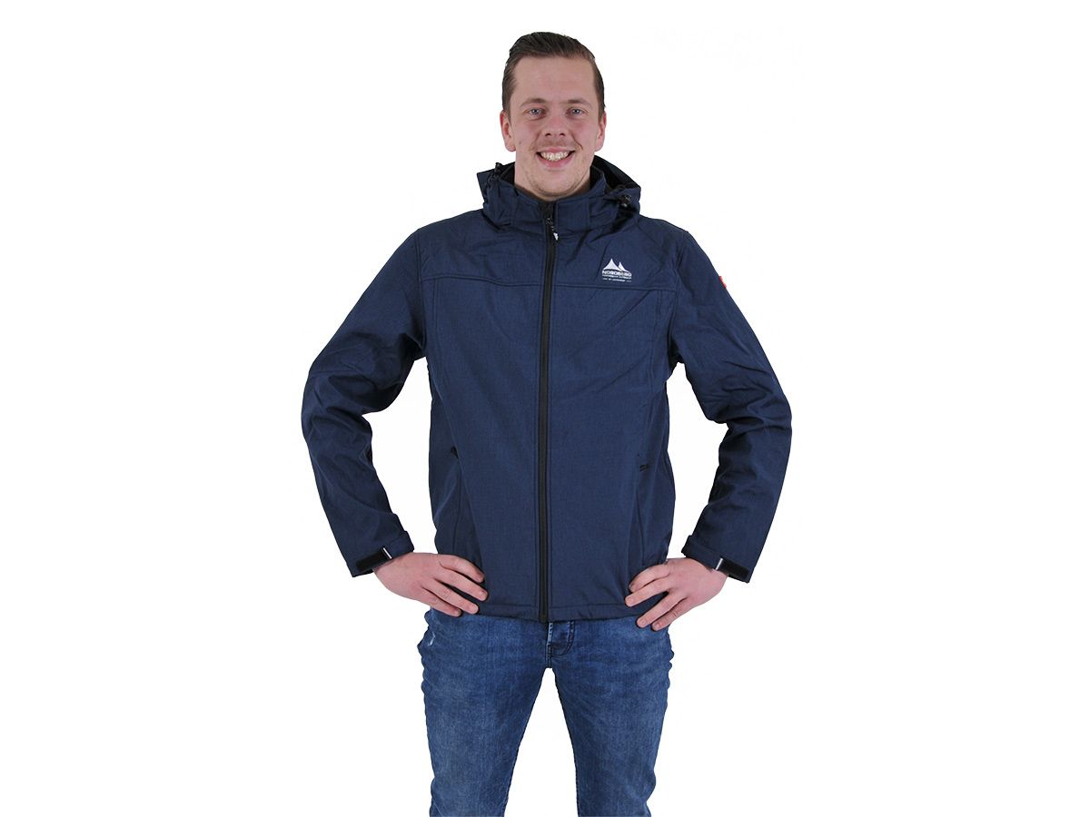 Nordberg Kjeld Dark Navy Melange Herren Softshelljacke