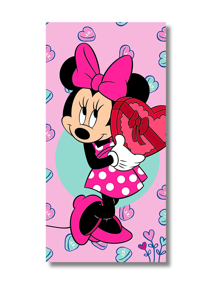 Disney Minnie Mouse Strand-/Badetuch Disney Minnie Mouse - (L) 140 cm x (B) 70 cm in Rosa günstig kaufen 140