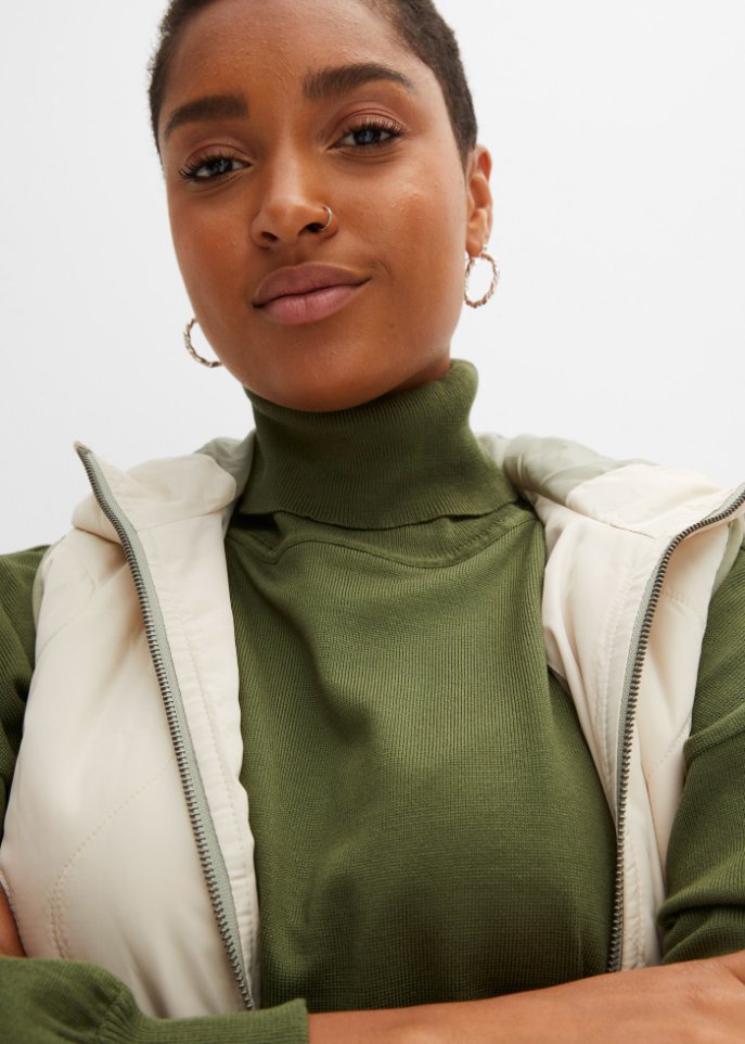 Langer Rollkragenpullover