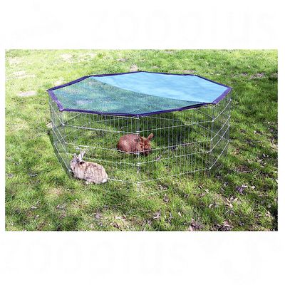 Kerbl Pet Freigehege 8eckig mit Sonnenschutz