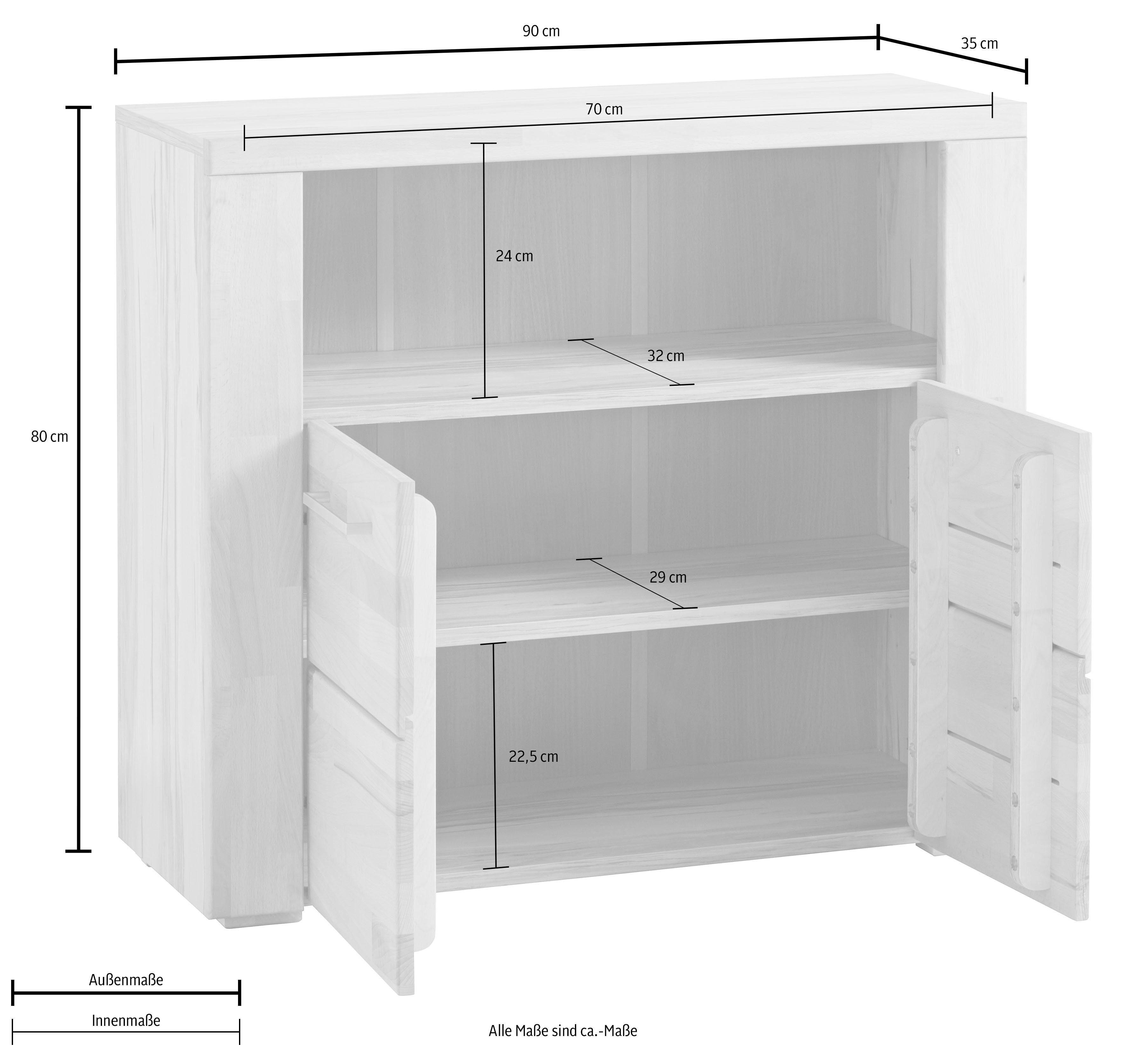 Woltra Kommode Celle, Breite 90cm