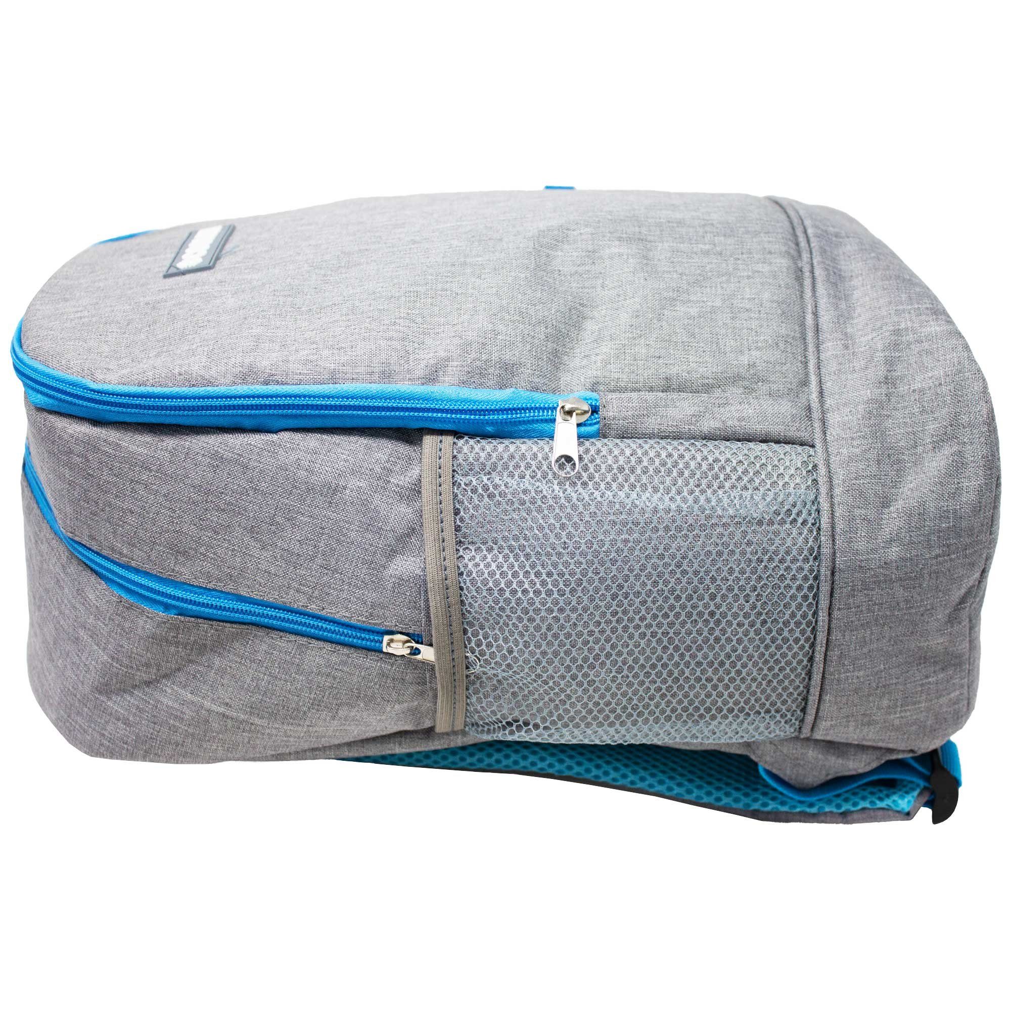 ToCi Kühltasche Kühlrucksack 16 Liter Rucksack Isoliert Kühltasche Thermo Kühlbox Grau