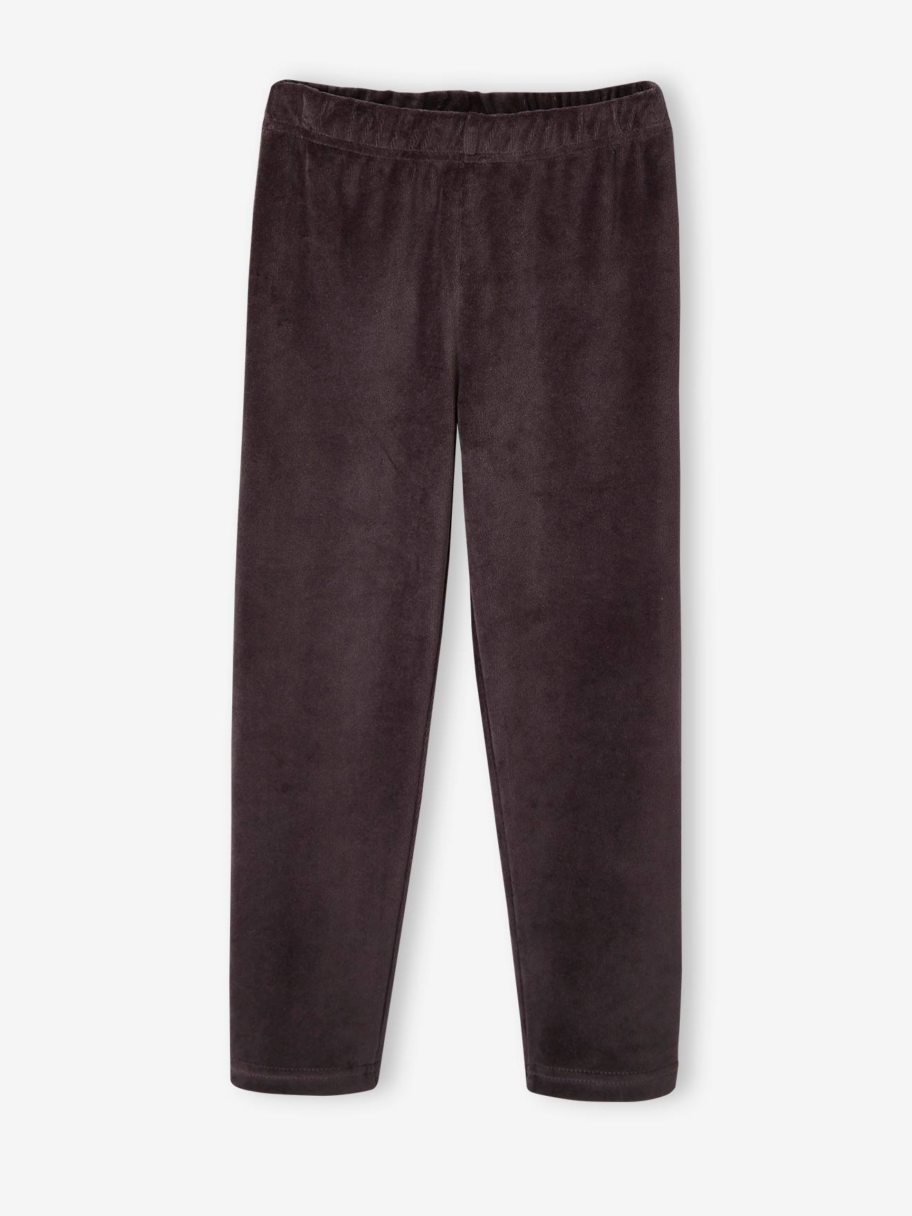 Pyjama skate velours garçon gris chiné