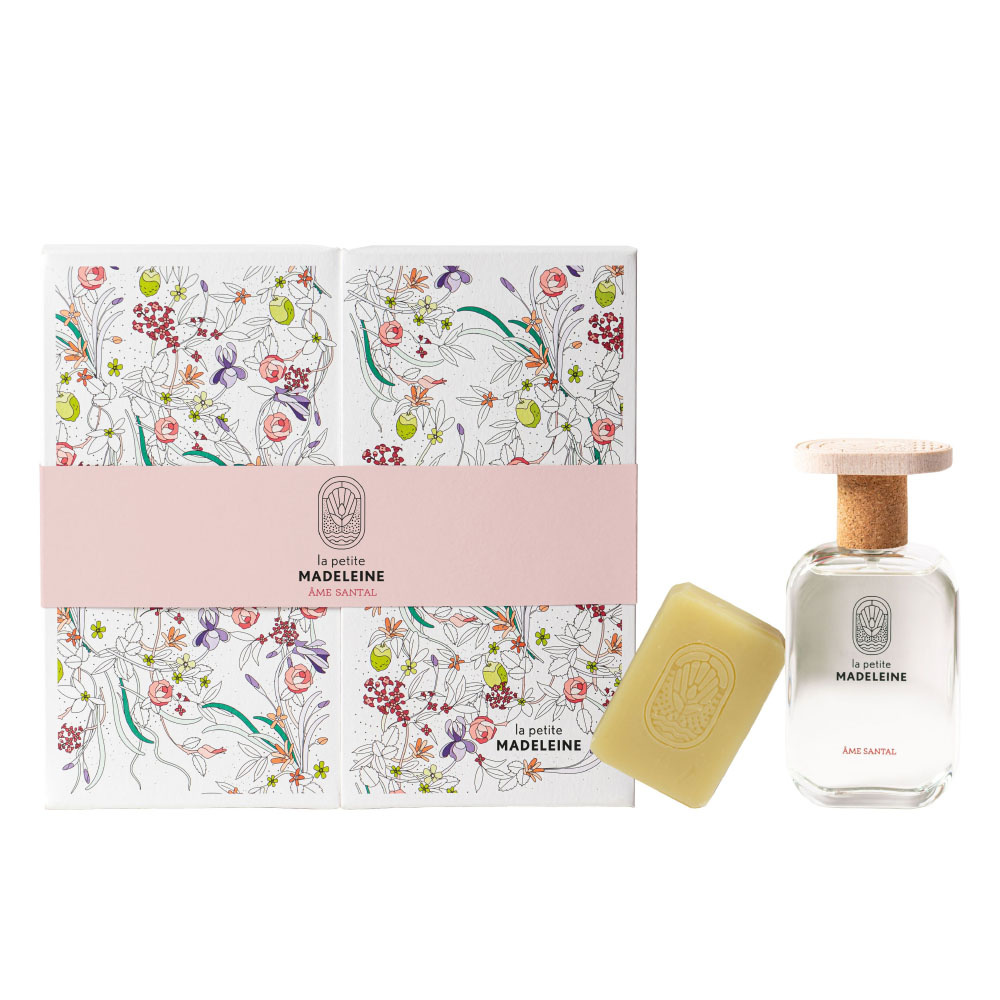 la petite madeleine Âme Santal Coffret eau de parfum et savon