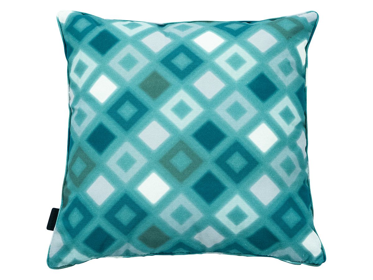 Madison Grids Seablue Outdoor 50 x 50 Dekokissen