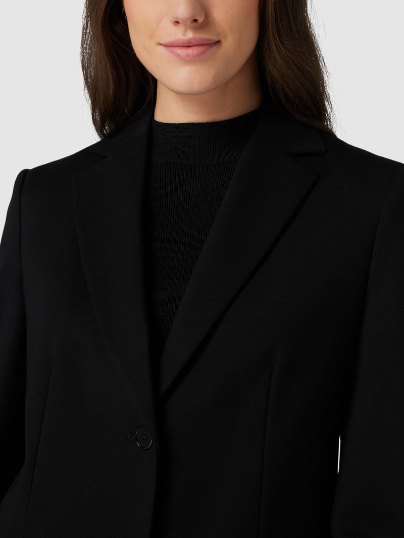 Blazer mit Reverskragen Modell 'PUNTO' in schwarz