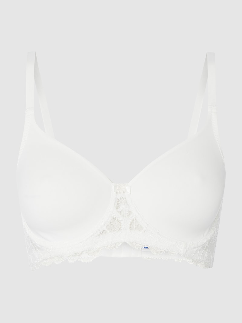 PLUS SIZE Bügel-BH aus Mikrofaser und Spitze Modell 'Valencia' in ecru
