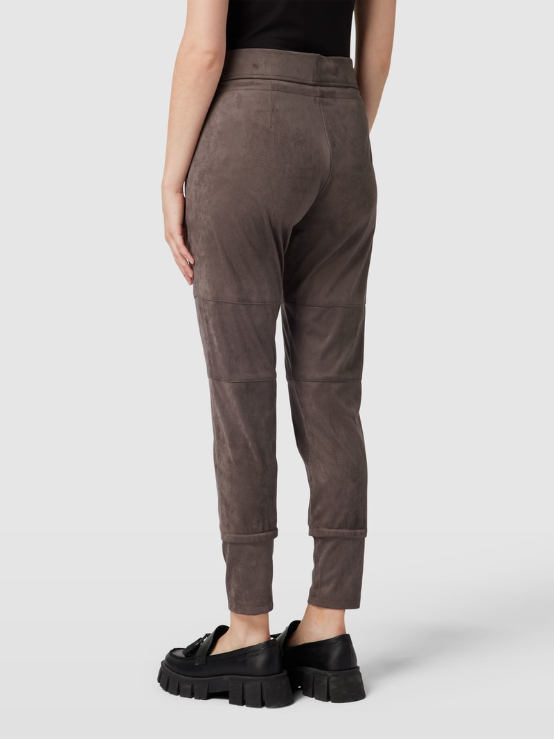 Hose in Leder-Optik Modell 'CANDICE' in taupe