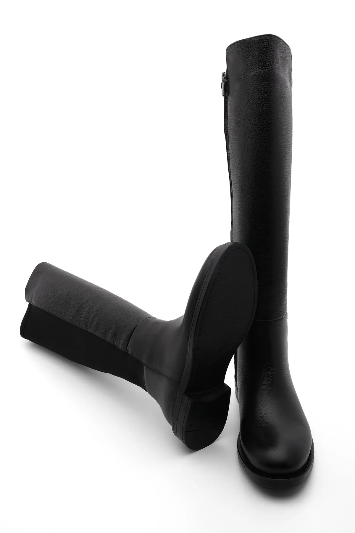 Marjin  Stiefel - Schwarz - Flacher Absatz