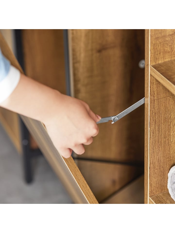 SoBuy Wäscheschrank in Braun - (B)60 x (H)90 x (T)30cm günstig kaufen onesize