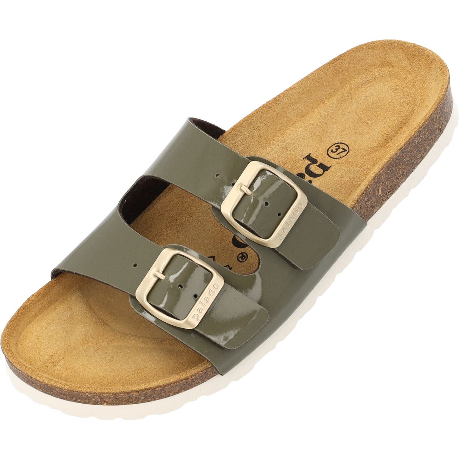 Palado Milos Lack, Pantoletten, Damen, Khaki