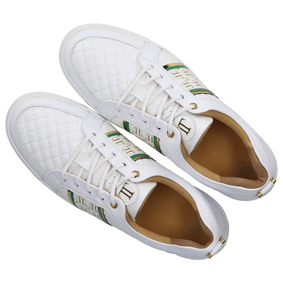 Leandro Lopes - Sneaker low LL092 Kalbsleder - weiß