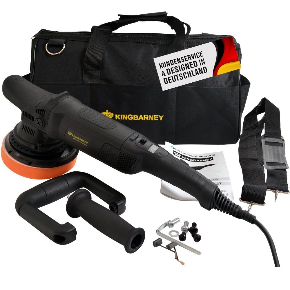 PROMAFIT Exzenter Poliermaschine Poliermaschine 810 W 15mm Hub, 1650 min. U/min, 4800 max. U/min, ohne Akku und Ladegerät, Poliermaschine für Rechts- und Linkshänder