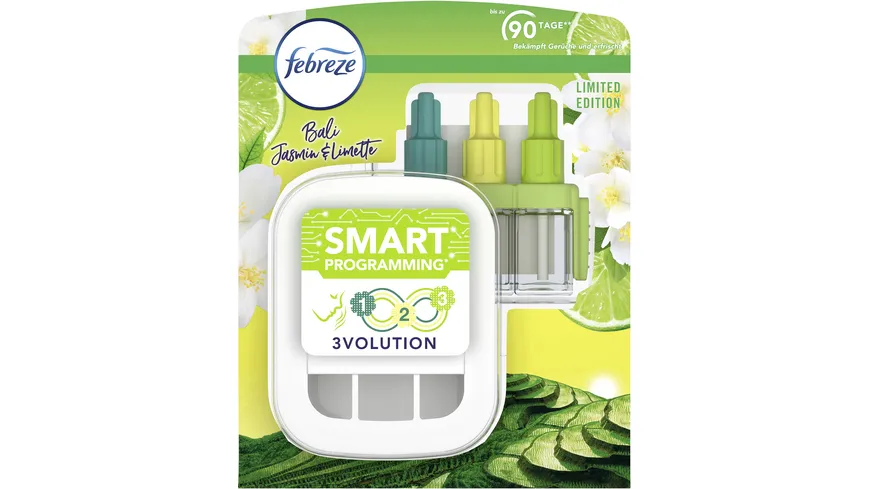 Febreze Lufterfrischer 3Volution Duftstecker Starterkit Bali Jasmin 20 ml