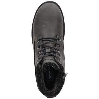 Tom Tailor Schnür Boots in schwarz