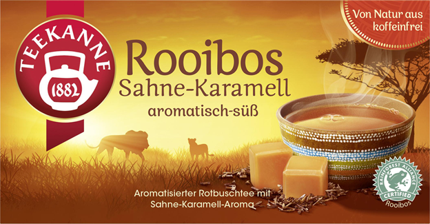 Teekanne Rooibos Sahne-Karamell