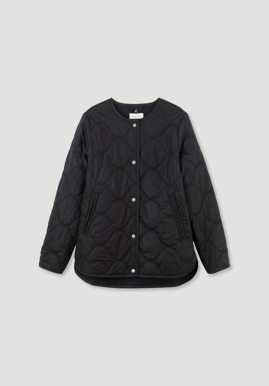 Steppjacke Nature Shell aus Bio-Baumwolle mit Woll-Wattierung