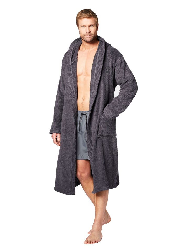 Chiemsee Bademantel Bathrobe Unisex in grau günstig kaufen