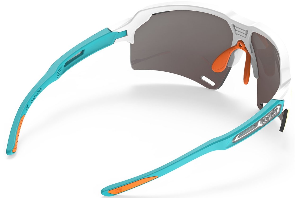 Rudy Project Deltabeat Whitegloss / Emerald Matte - Multilaser Orange